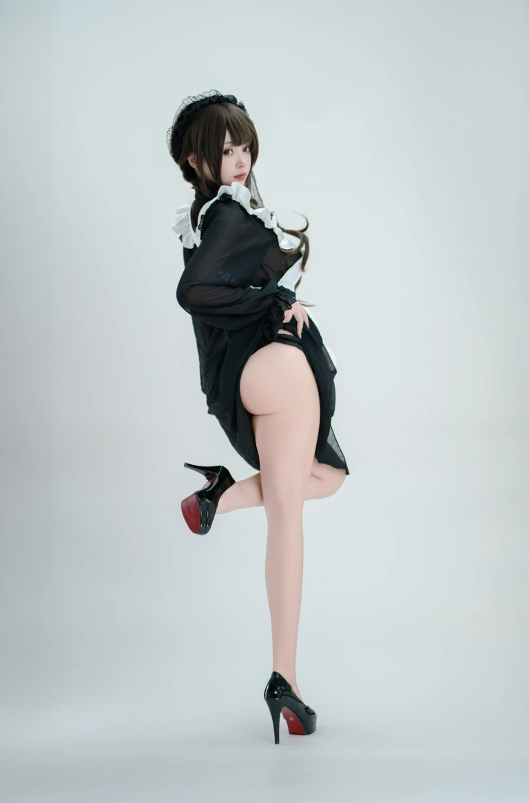 bangni邦尼《枪械女仆》主题写真：68张全套美图，含6个视频