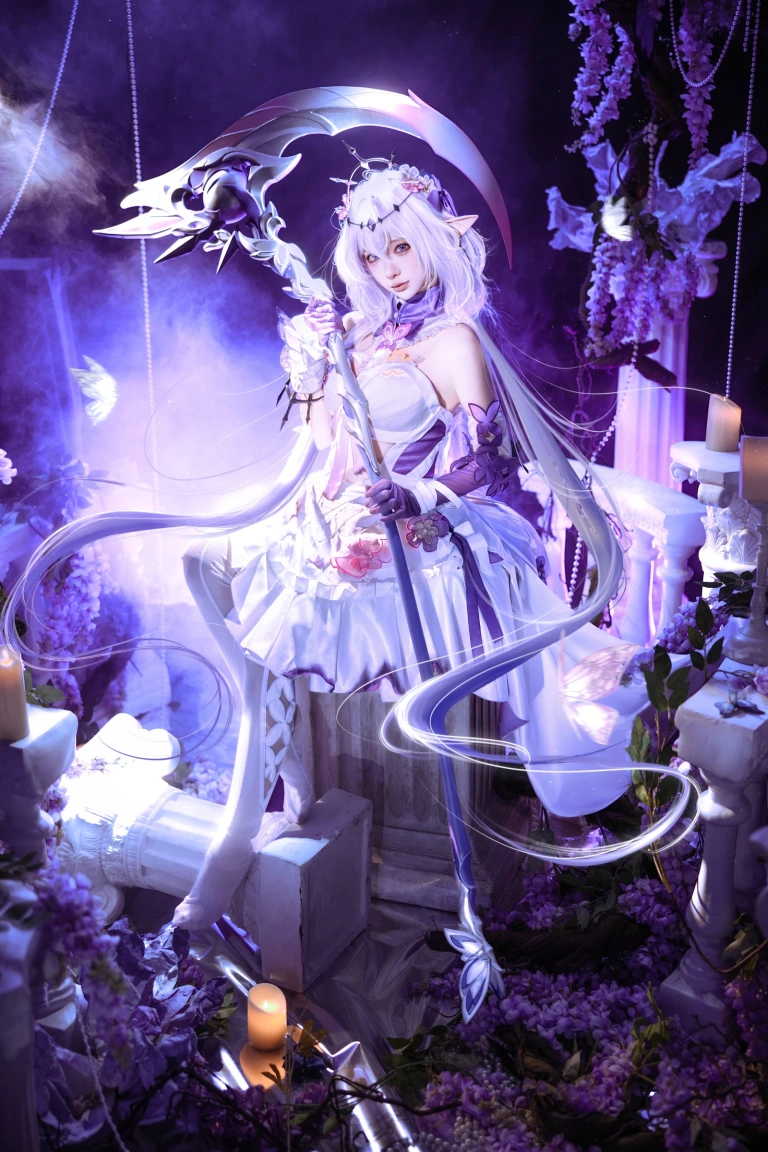 蠢沫沫《崩坏星穹铁道遐蝶》主题写真：12张全套美图