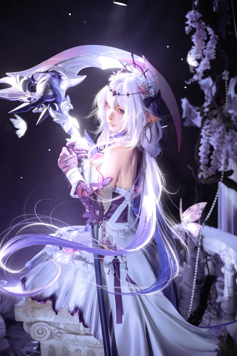 蠢沫沫《崩坏星穹铁道遐蝶》主题写真：12张全套美图
