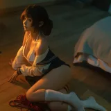 蠢沫沫《红绳》主题写真：18张全套美图