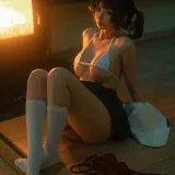 蠢沫沫《红绳》主题写真：18张全套美图
