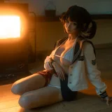 蠢沫沫《红绳》主题写真：18张全套美图