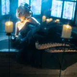 蠢沫沫《叫兽黑婚纱》主题写真：37张全套美图，含1个视频