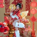 yuuhui玉汇kokuhui《ol03新春特辑醒狮少女》主题写真：131张全套美图，含2个视频