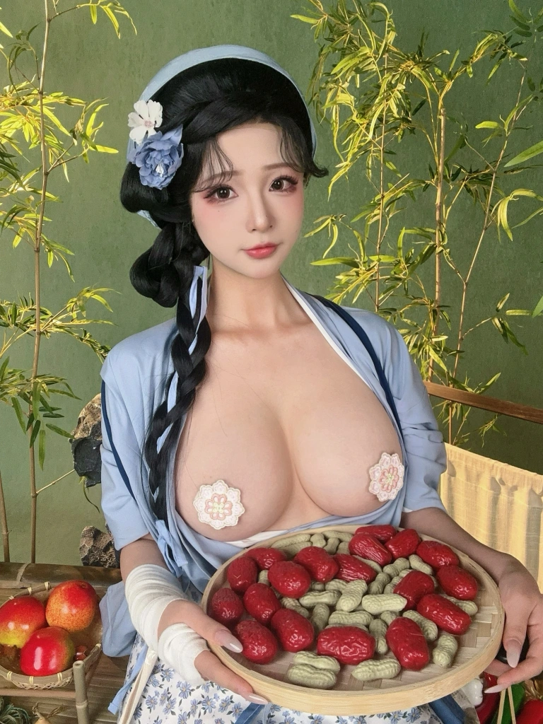 yuuhui玉汇kokuhui《田园生活》主题写真：48张全套美图，含2个视频