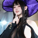 一只毛毛帽《魔女之夜》主题写真：105张全套美图，含2个视频