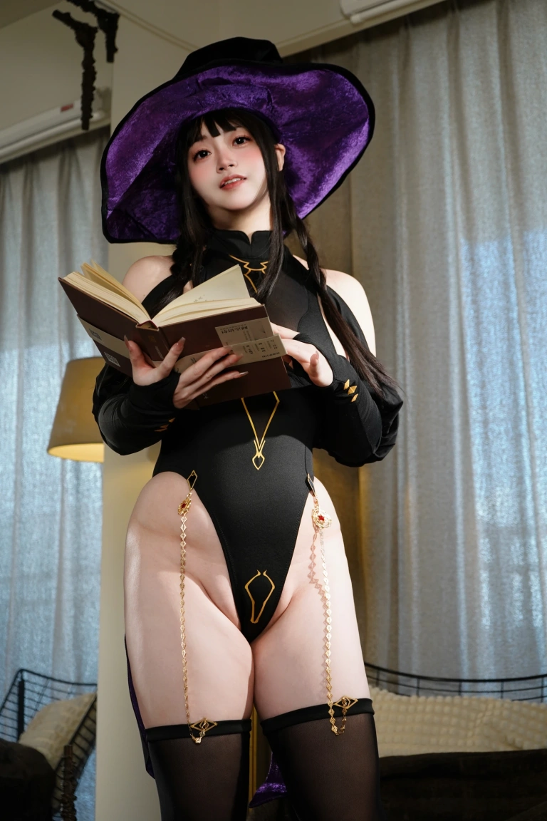 一只毛毛帽《魔女之夜》主题写真：105张全套美图，含2个视频