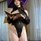一只毛毛帽《魔女之夜》主题写真：105张全套美图，含2个视频