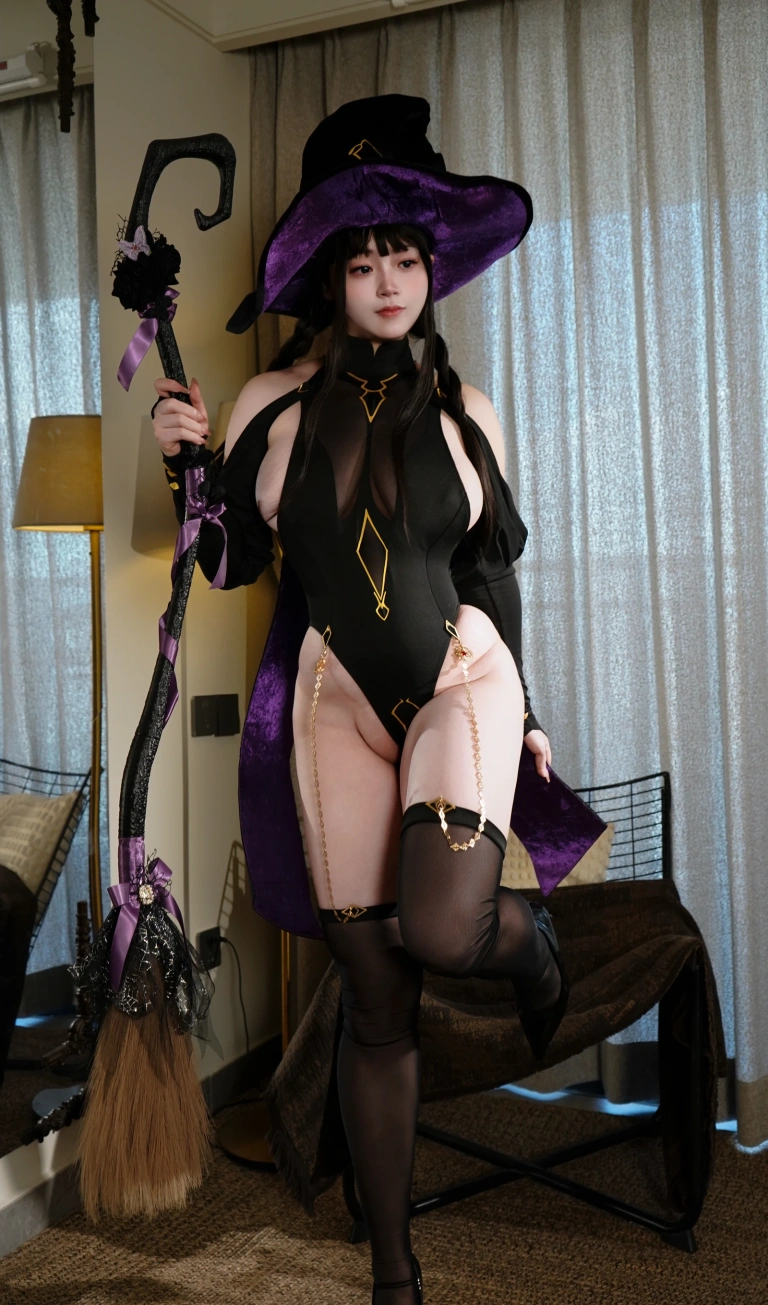 一只毛毛帽《魔女之夜》主题写真：105张全套美图，含2个视频