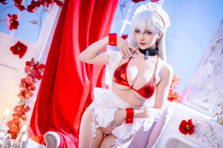 星之迟迟《年03月上1贝尔法斯特碧蓝航线》主题写真：49张全套美图