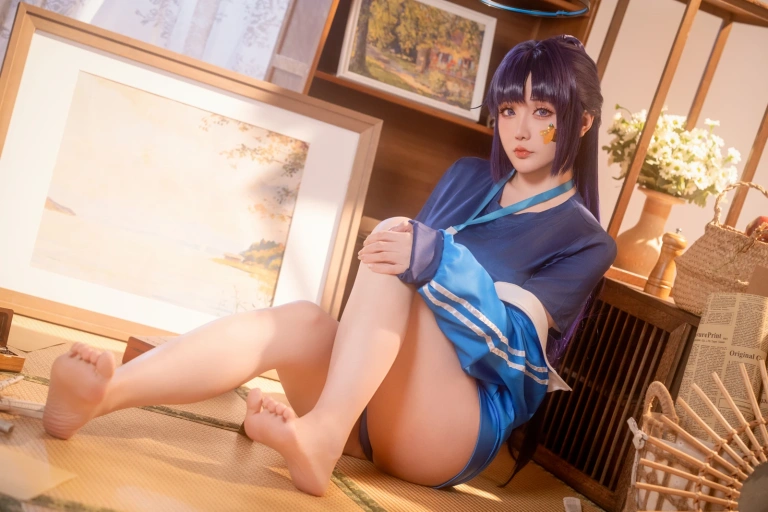 星之迟迟《年06月计划e蔚蓝档案早濑优香》主题写真：65张全套美图