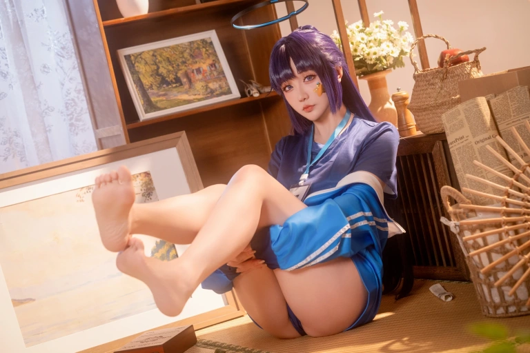 星之迟迟《年06月计划e蔚蓝档案早濑优香》主题写真：65张全套美图