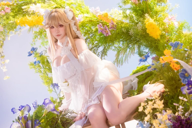 星之迟迟《年06月计划b碧蓝航线安克雷奇》主题写真：49张全套美图