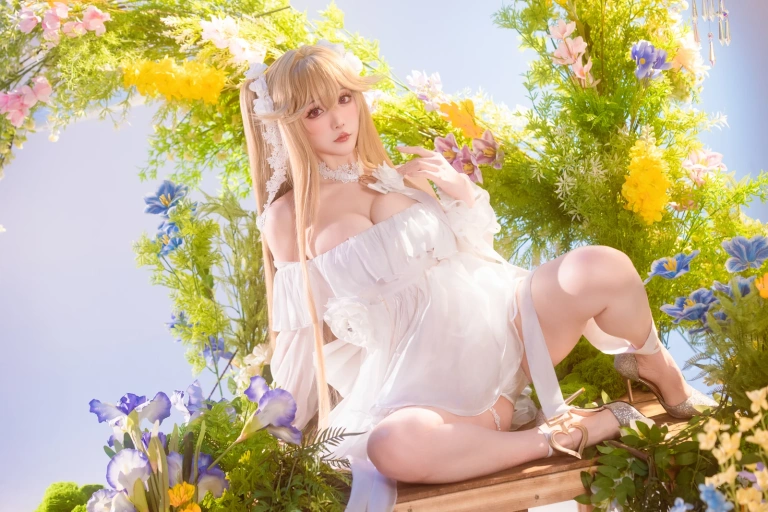 星之迟迟《年06月计划b碧蓝航线安克雷奇》主题写真：49张全套美图