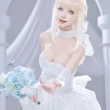 shika小鹿鹿《saber花嫁》主题写真：22张全套美图