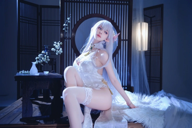shika小鹿鹿《碧蓝航线阿尔比恩》主题写真：40张全套美图