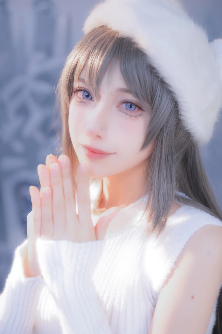 shika小鹿鹿《麻衣学姐》主题写真：25张全套美图