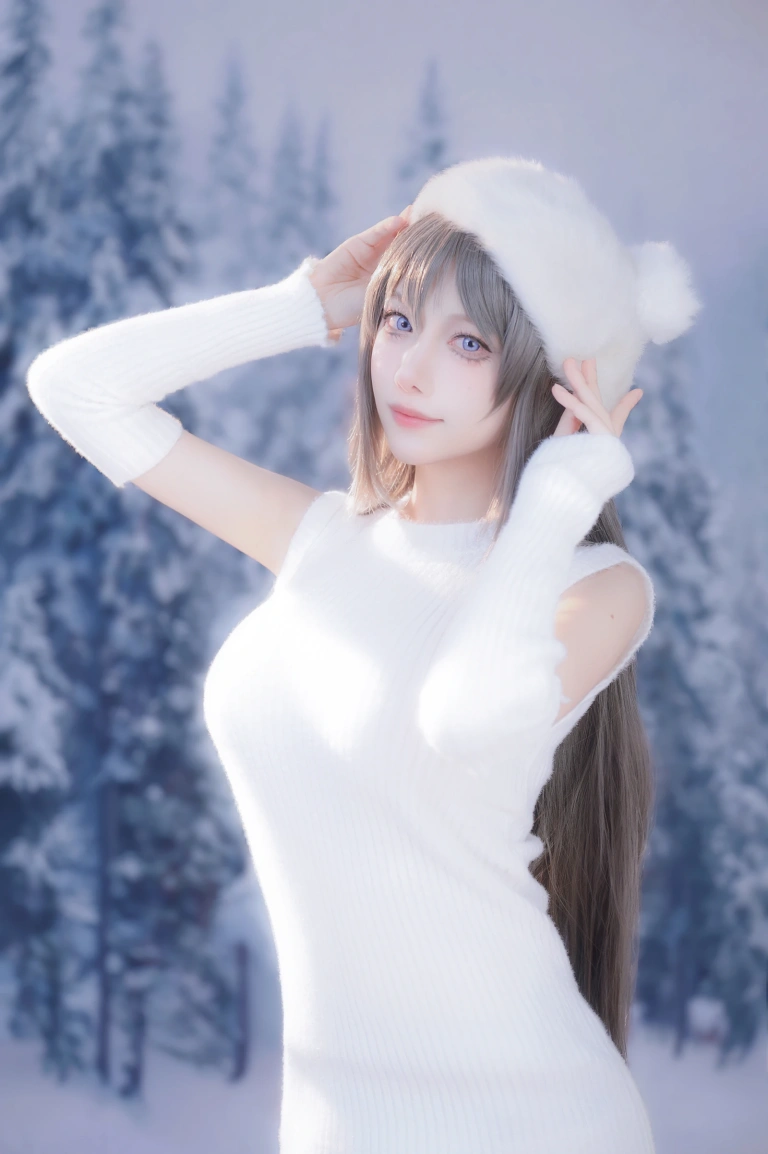 shika小鹿鹿《麻衣学姐》主题写真：25张全套美图
