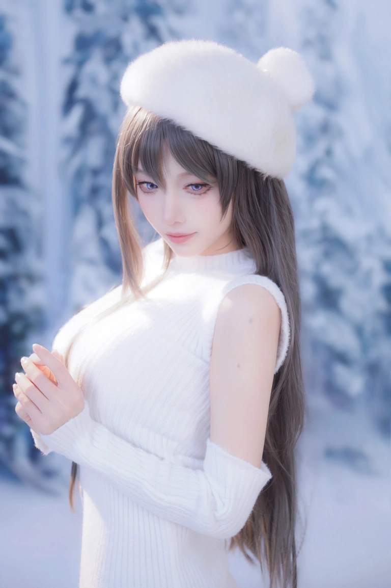 shika小鹿鹿《麻衣学姐》主题写真：25张全套美图