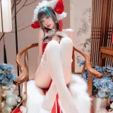 shika小鹿鹿《新年柴郡》主题写真：16张全套美图