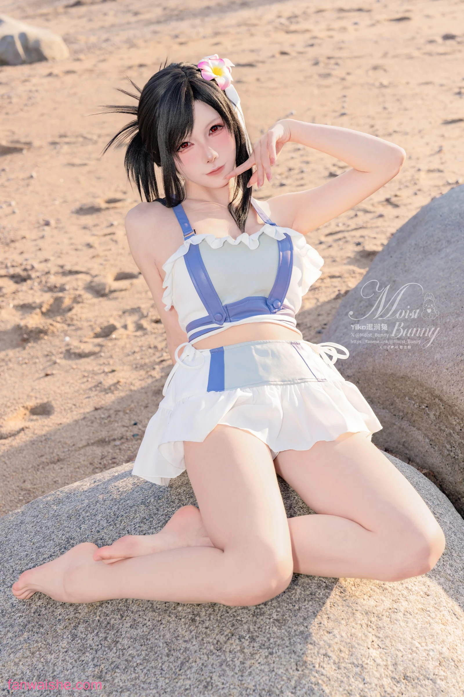 Yiko湿润兔 Yiko湿润兔 NO.048 - 2025泳装限定作 海边假日 蒂法