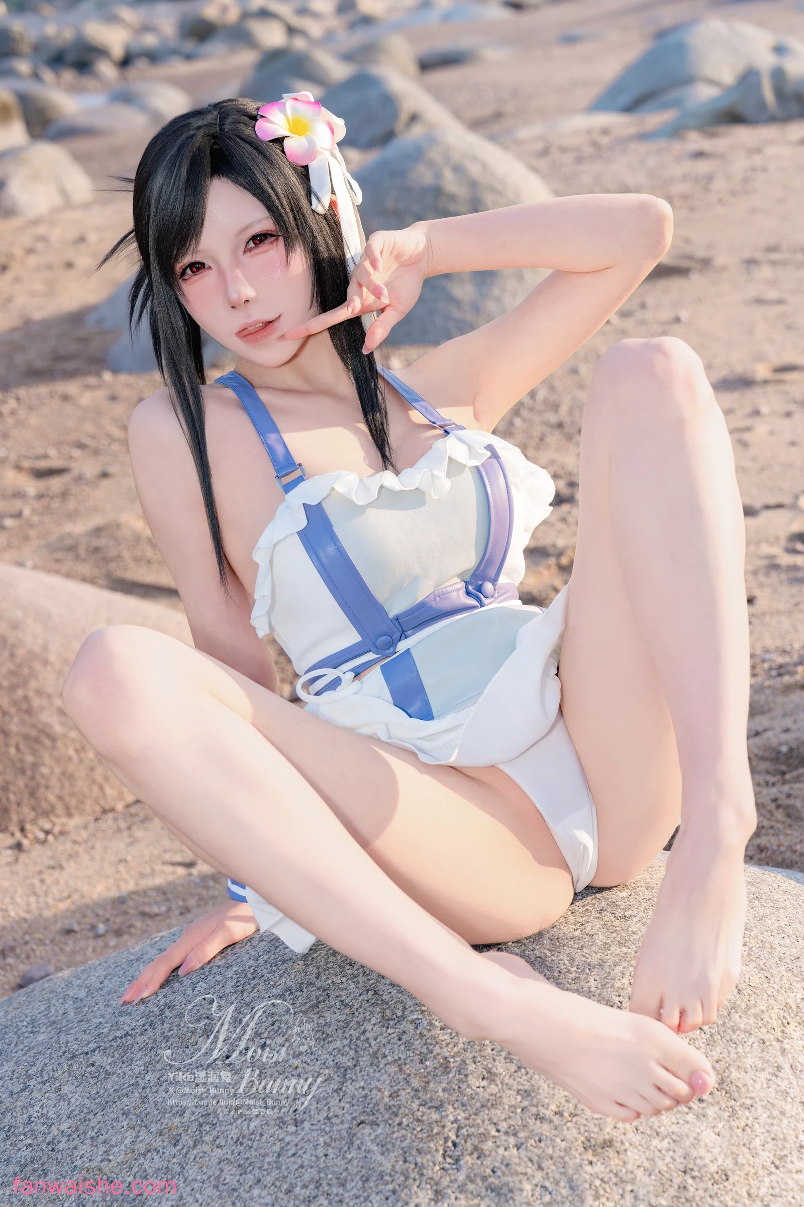 Yiko湿润兔 Yiko湿润兔 NO.048 - 2025泳装限定作 海边假日 蒂法