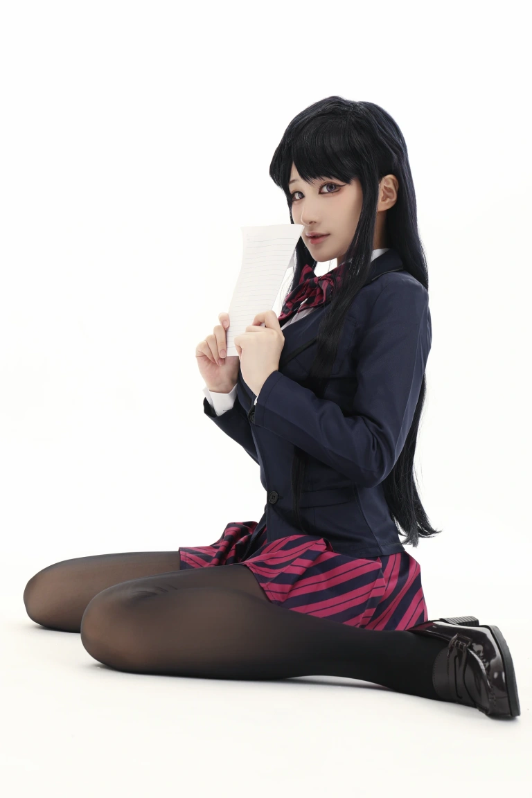 幼愛Youmeko《古见硝子》主题写真：60张全套美图