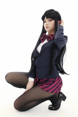 幼愛Youmeko《古见硝子》主题写真：60张全套美图