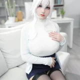 幼愛Youmeko《未亡人雪女》主题写真：70张全套美图