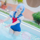幼愛Youmeko《Patreon 蕾姆泳装》主题写真：18张全套美图