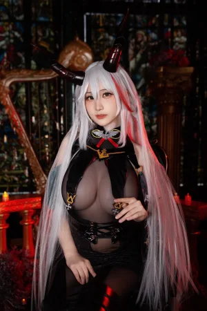 幼愛Youmeko《Patreon 碧蓝航线 埃吉尔》主题写真：17张全套美图