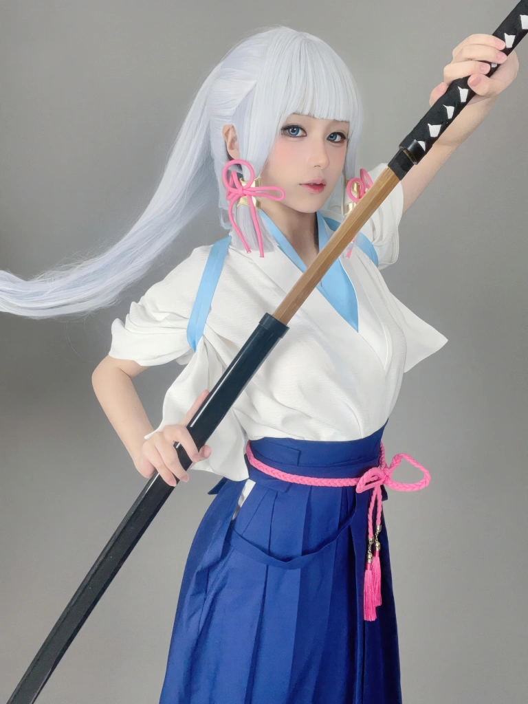 幼愛Youmeko《原神 神里绫华》主题写真：47张全套美图