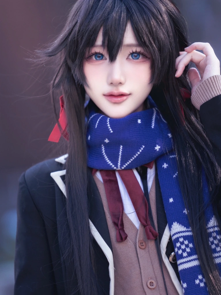 幼愛Youmeko《雪之下雪乃jk制服》主题写真：23张全套美图，含3个视频