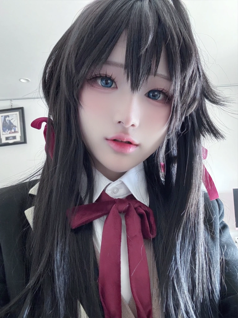幼愛Youmeko《雪之下雪乃jk制服》主题写真：23张全套美图，含3个视频