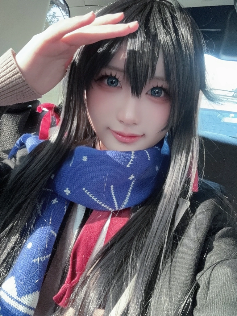 幼愛Youmeko《雪之下雪乃jk制服》主题写真：23张全套美图，含3个视频