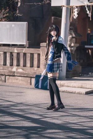 幼愛Youmeko《雪之下雪乃jk制服》主题写真：23张全套美图，含3个视频
