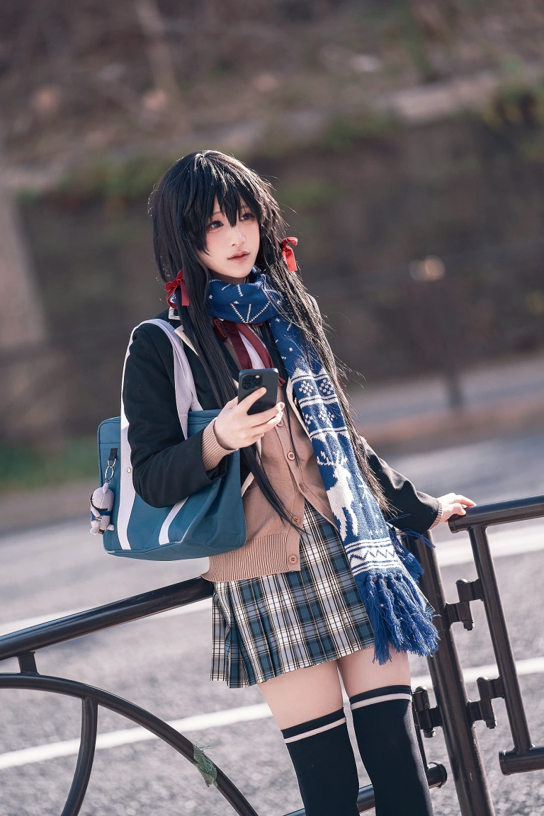 幼愛Youmeko《雪之下雪乃jk制服》主题写真：23张全套美图，含3个视频