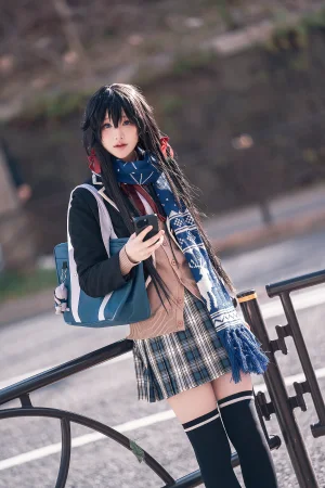 幼愛Youmeko《雪之下雪乃jk制服》主题写真：23张全套美图，含3个视频