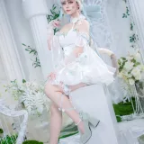洛城雪Yuki《琳妮特天使庭院》主题写真：26张全套美图
