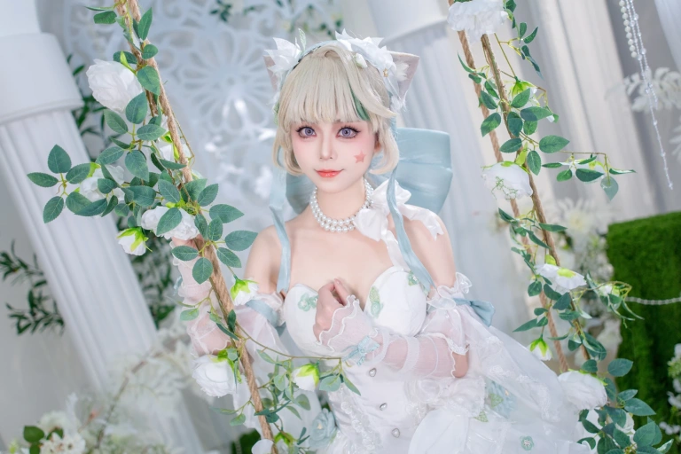 洛城雪Yuki《琳妮特天使庭院》主题写真：26张全套美图