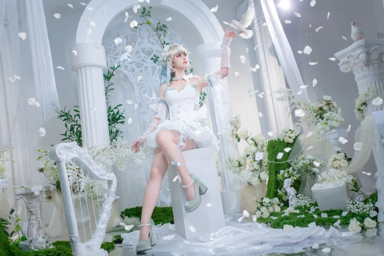 洛城雪Yuki《琳妮特天使庭院》主题写真：26张全套美图