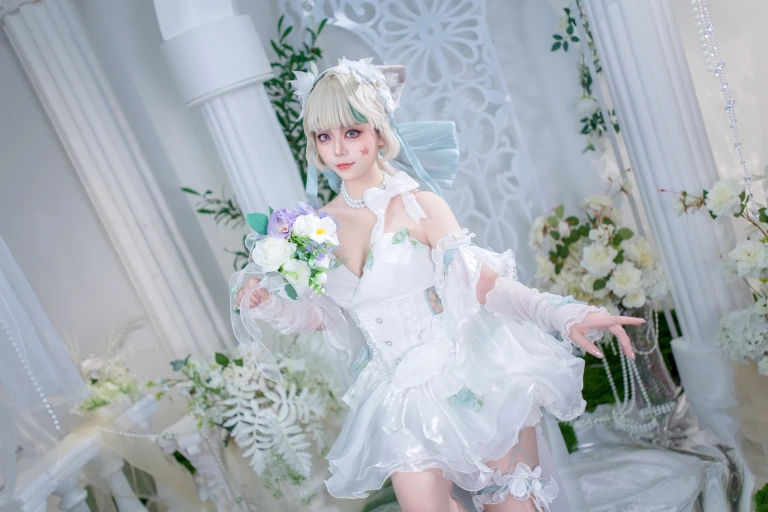洛城雪Yuki《琳妮特天使庭院》主题写真：26张全套美图