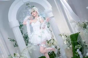 洛城雪Yuki《琳妮特天使庭院》主题写真：26张全套美图