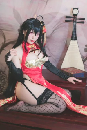 柘烟Zuken《大凤旗袍》主题写真：24张全套美图
